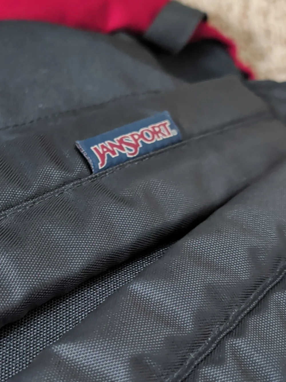 Jansport Burgundy Superbreak One Classic Backpack with Front Zip Pocket
